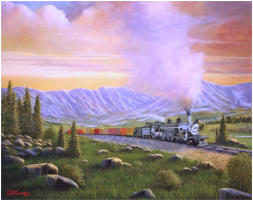 Train Oil Painting from Jack Olson Fine Art